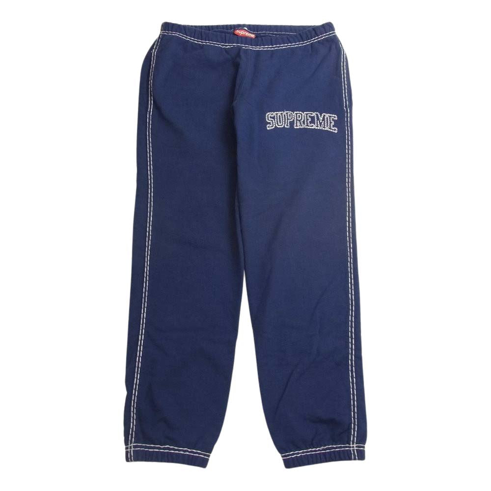 Supreme シュプリーム Big Stitch Sweatpant ビッグ ステッチ スウェット パンツ パープル系 S【中古】