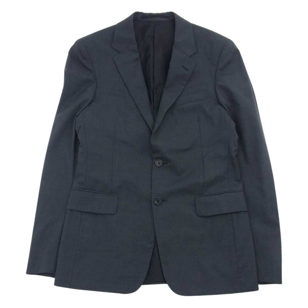 PRADA プラダ スーツ セットアップ テーラード ジャケット シングル パンツ スラックス グレー 46R【中古】