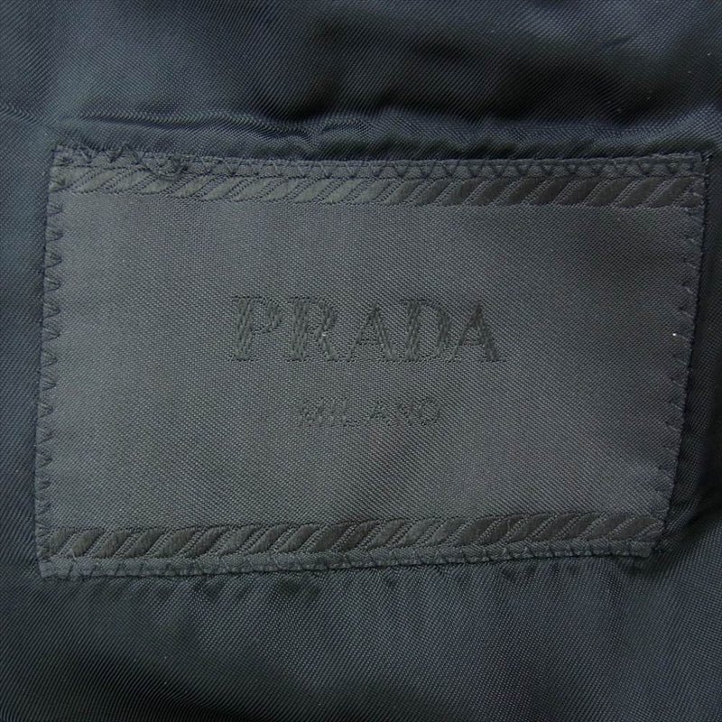 PRADA プラダ スーツ セットアップ テーラード ジャケット シングル パンツ スラックス グレー 46R【中古】