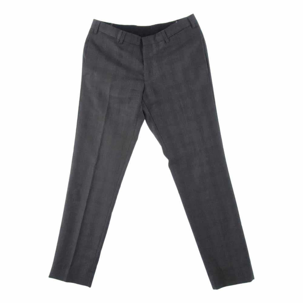 PRADA プラダ スーツ セットアップ テーラード ジャケット シングル パンツ スラックス チェック グレー系 46R【中古】