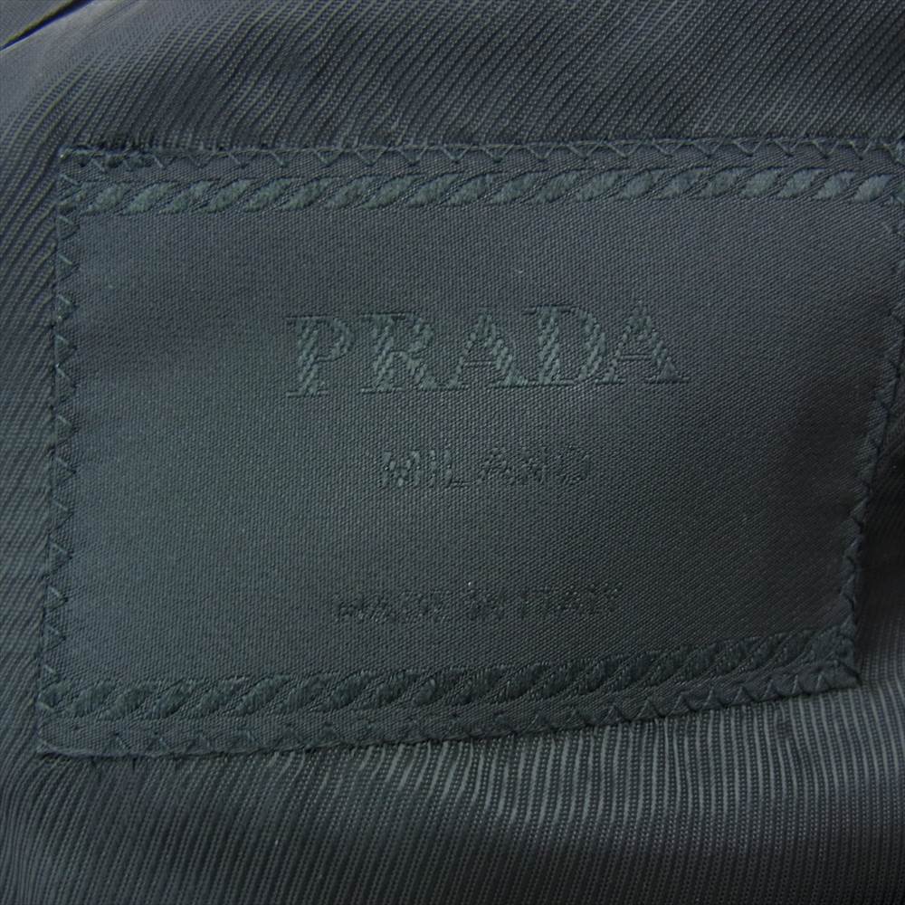 PRADA プラダ 3B スーツ セットアップ シングル ブラック ブラック系 46【中古】
