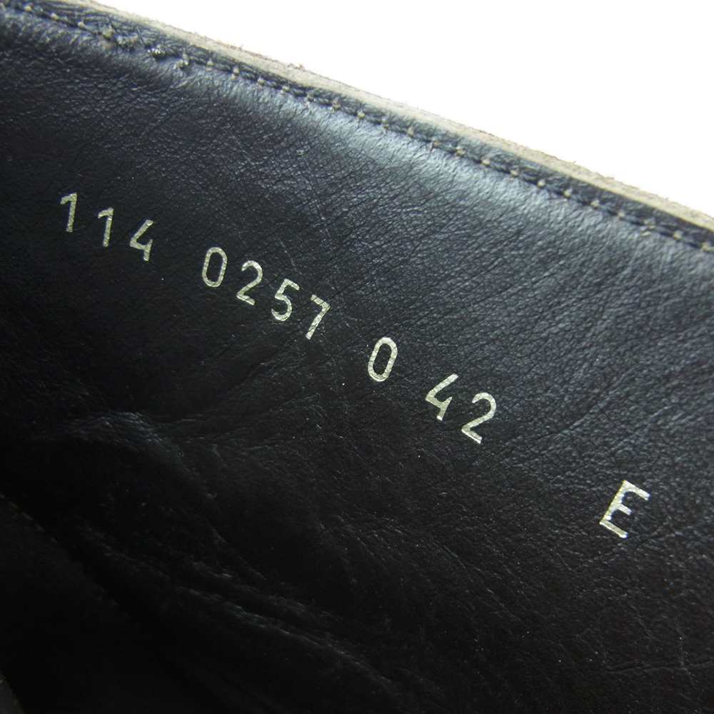 GUCCI グッチ 114 0257 0 スエード レザー チャッカ ブーツ イタリア製 ダークブラウン系 42 42 E【中古】
