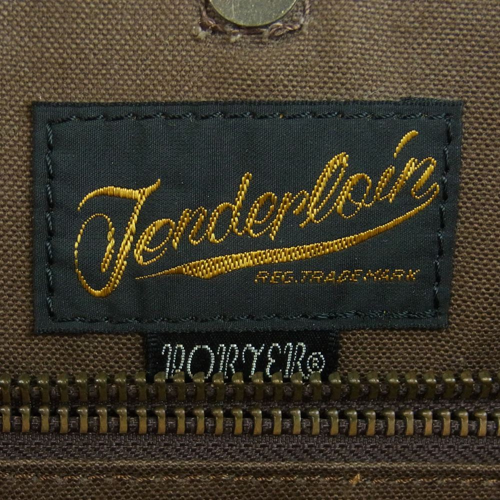 TENDERLOIN テンダーロイン PORTER ポーター T-TOTE LEATHER COW LE レザー トート バック ブラウン系【中古】