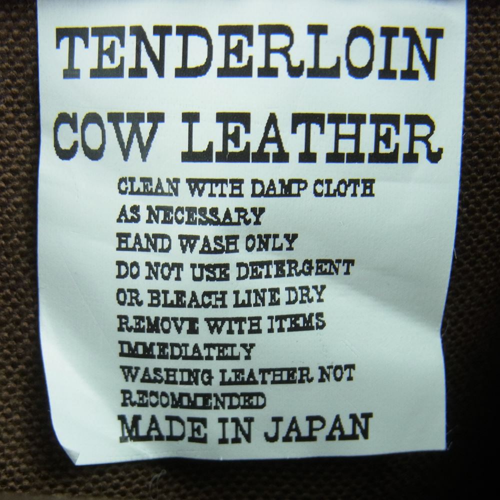 TENDERLOIN テンダーロイン PORTER ポーター T-TOTE LEATHER COW LE レザー トート バック ブラウン系【中古】