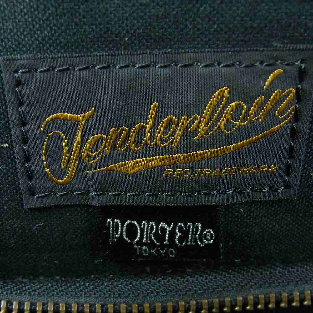 TENDERLOIN テンダーロイン PORTER ポーター T-TOTE LEATHER COW LE レザー トート バック 日本製 ブラック系【中古】