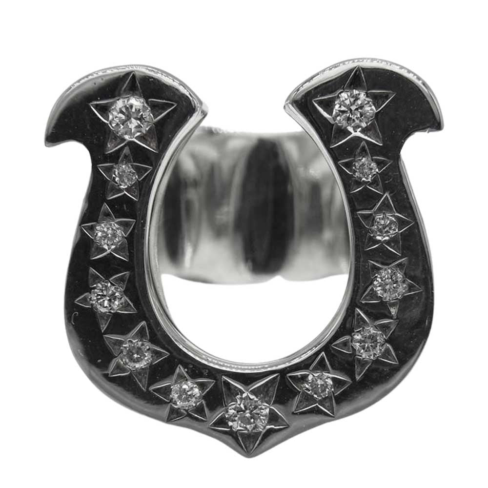 TENDERLOIN テンダーロイン T-H.S RING SILVER ホースシュー ダイヤ リング シルバー シルバー系 14号【中古】