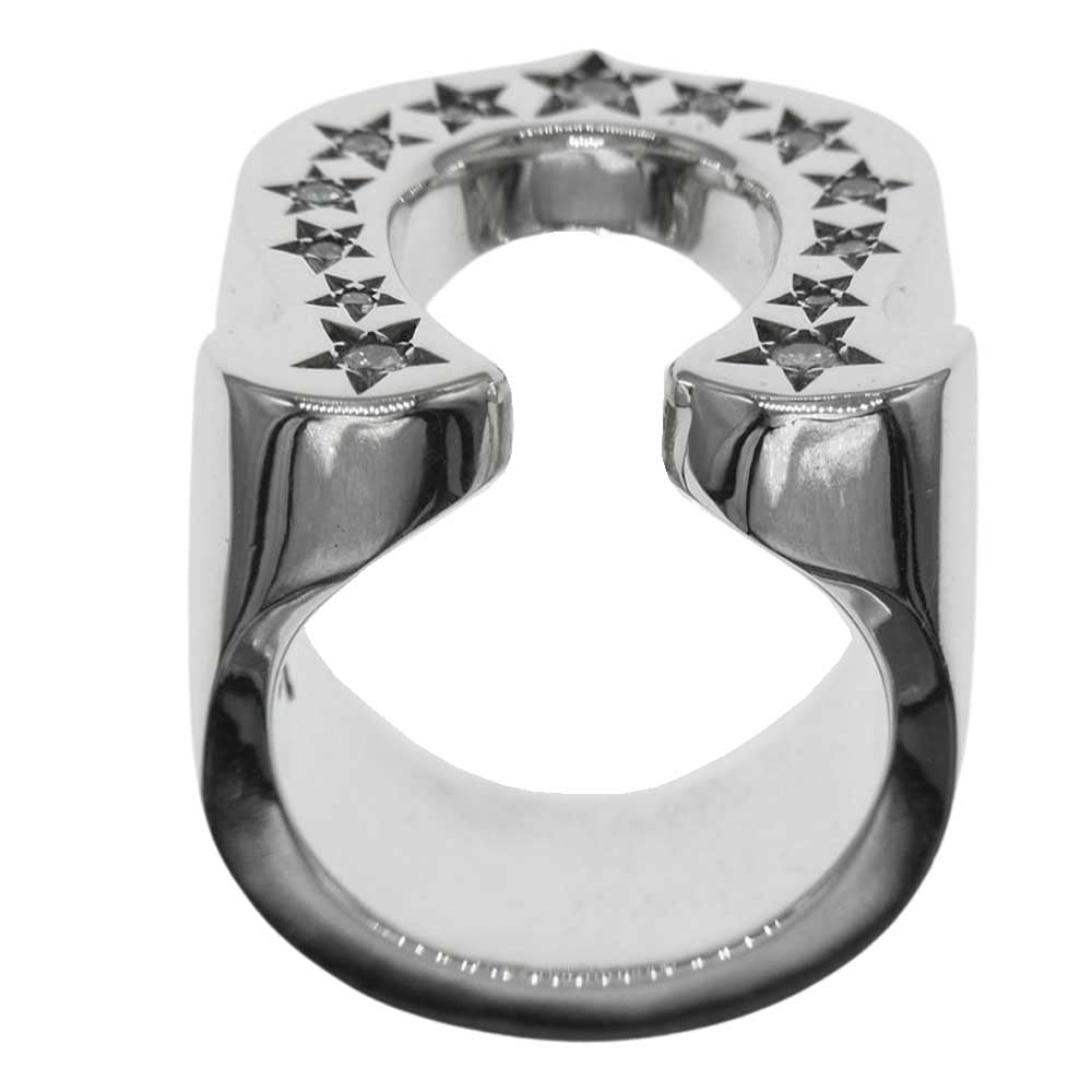 TENDERLOIN テンダーロイン T-H.S RING SILVER ホースシュー ダイヤ リング シルバー シルバー系 14号【中古】
