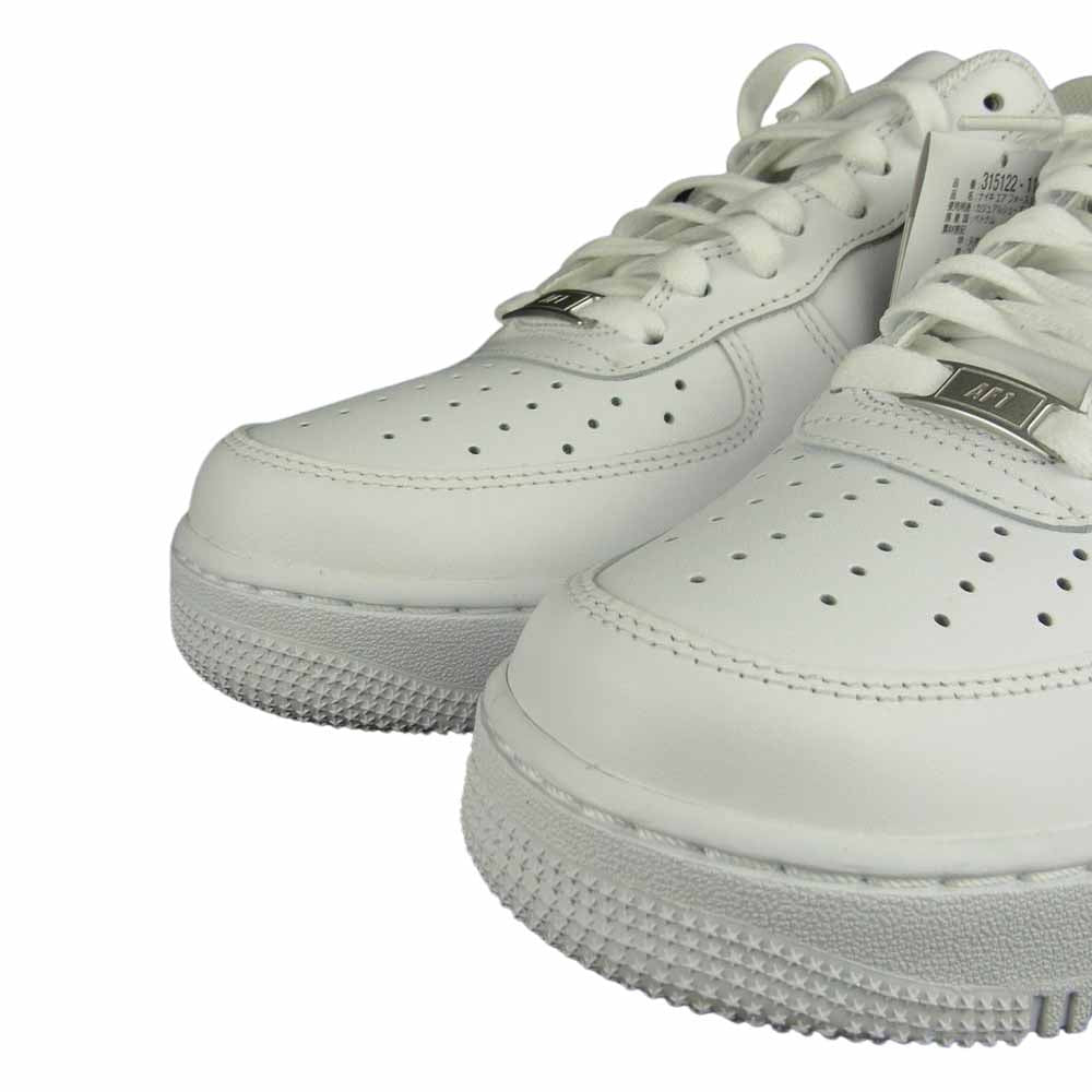 NIKE ナイキ 315122-111 AIR FORCE 1 07 エアフォース スニーカー ホワイト系 27㎝【新古品】【未使用】【中古】