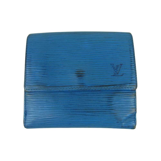 LOUIS VUITTON ルイ・ヴィトン M63485 ポルトモネ ビエ カルト クレディ エピ Wホック 財布 トレドブルー【中古】