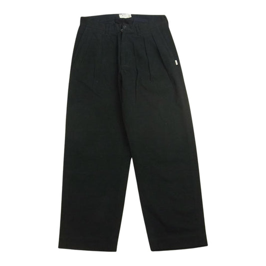 WTAPS ダブルタップス 20AW 202WVDT-PTM03 TUCK TROUSERS COTTON FLANNEL タック トラウザーズ コットン フランネル パンツ ネイビー系 S【中古】