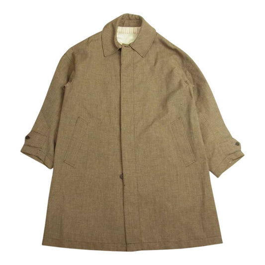 VISVIM ビズビム 20SS 0120105013004 Varjak Coat Check チェック ステンカラー コート ブラウン系 1【美品】【中古】