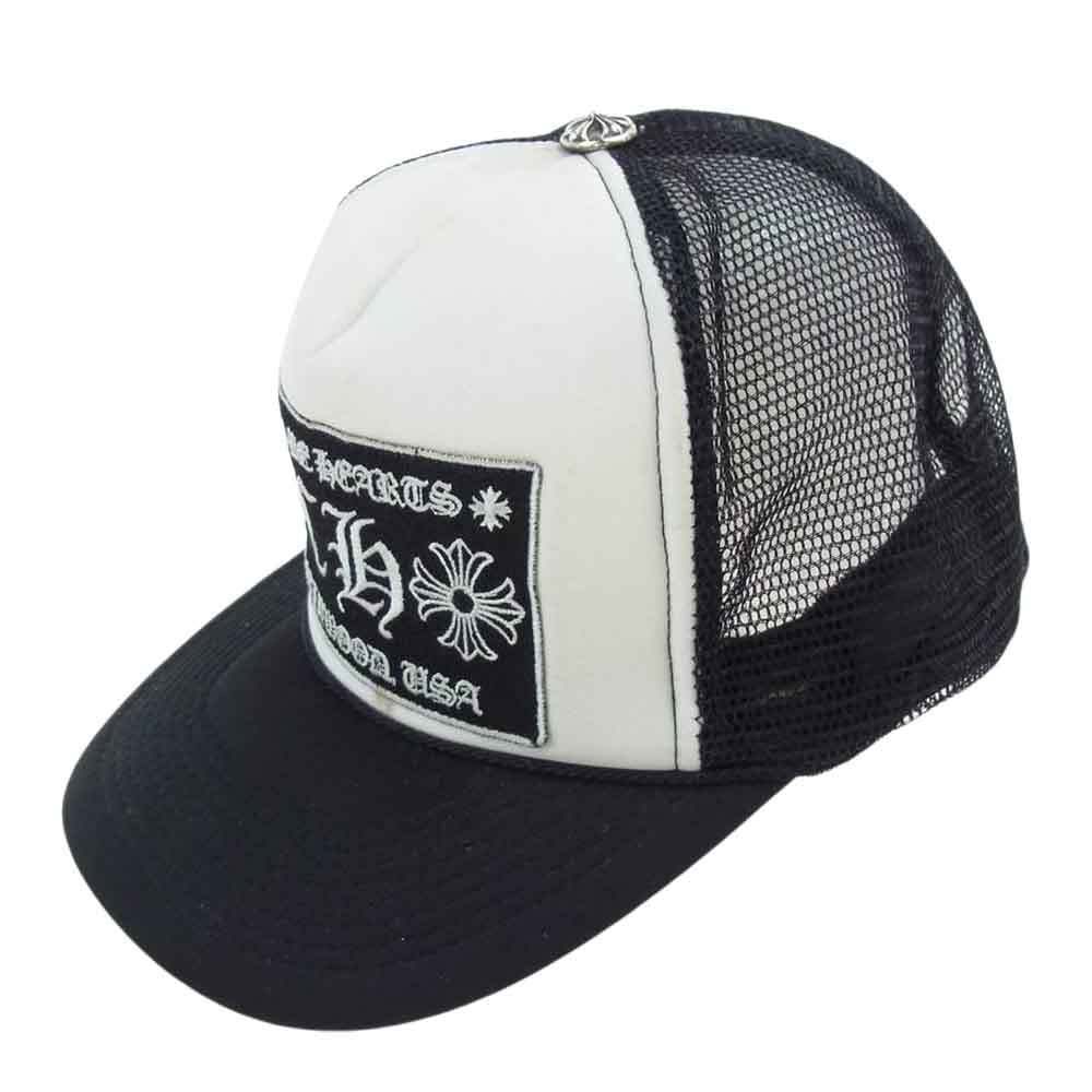CHROME HEARTS クロムハーツ（原本無） TURCKER CAP メッシュ トラッカーキャップ ブラック系 ホワイト系【中古】