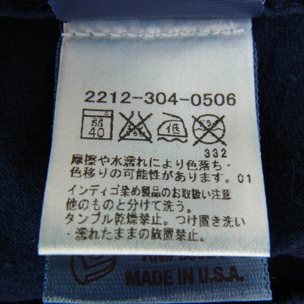 CHROME HEARTS クロムハーツ（原本無） 国内正規品 CH T-SHRT/1 藍染 バックダガープリント 半袖 Tシャツ ダークネイビー系 L【中古】