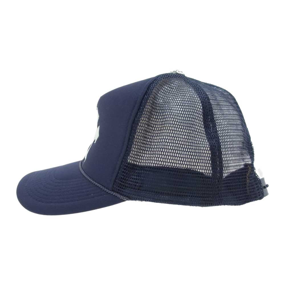 CHROME HEARTS クロムハーツ（原本無） TRUCKER CAP クロスパッチ メッシュ トラッカーキャップ ネイビー系【中古】