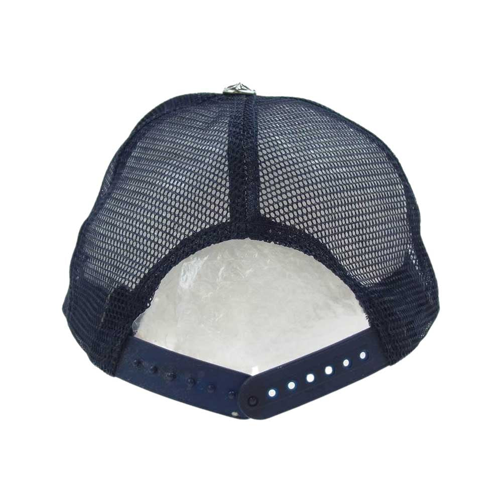 CHROME HEARTS クロムハーツ（原本無） TRUCKER CAP クロスパッチ メッシュ トラッカーキャップ ネイビー系【中古】