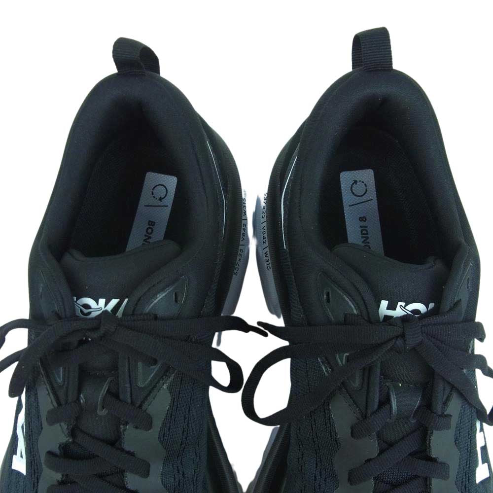 HOKA ONE ONE ホカ オネオネ 1127953 BWHT BONDI 8 WIDE ボンダイ ワイド シューズ スニーカー ブラック系 28cm【極上美品】【中古】