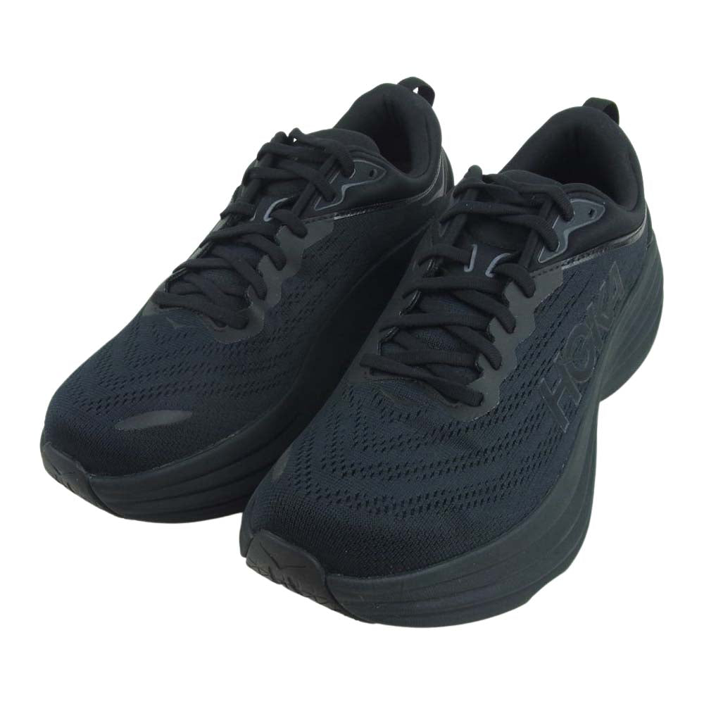 HOKA ONE ONE ホカ オネオネ 1123202 BBLC BONDI 8 ボンダイ ランニング シューズ スニーカー ブラック系 28cm【極上美品】【中古】