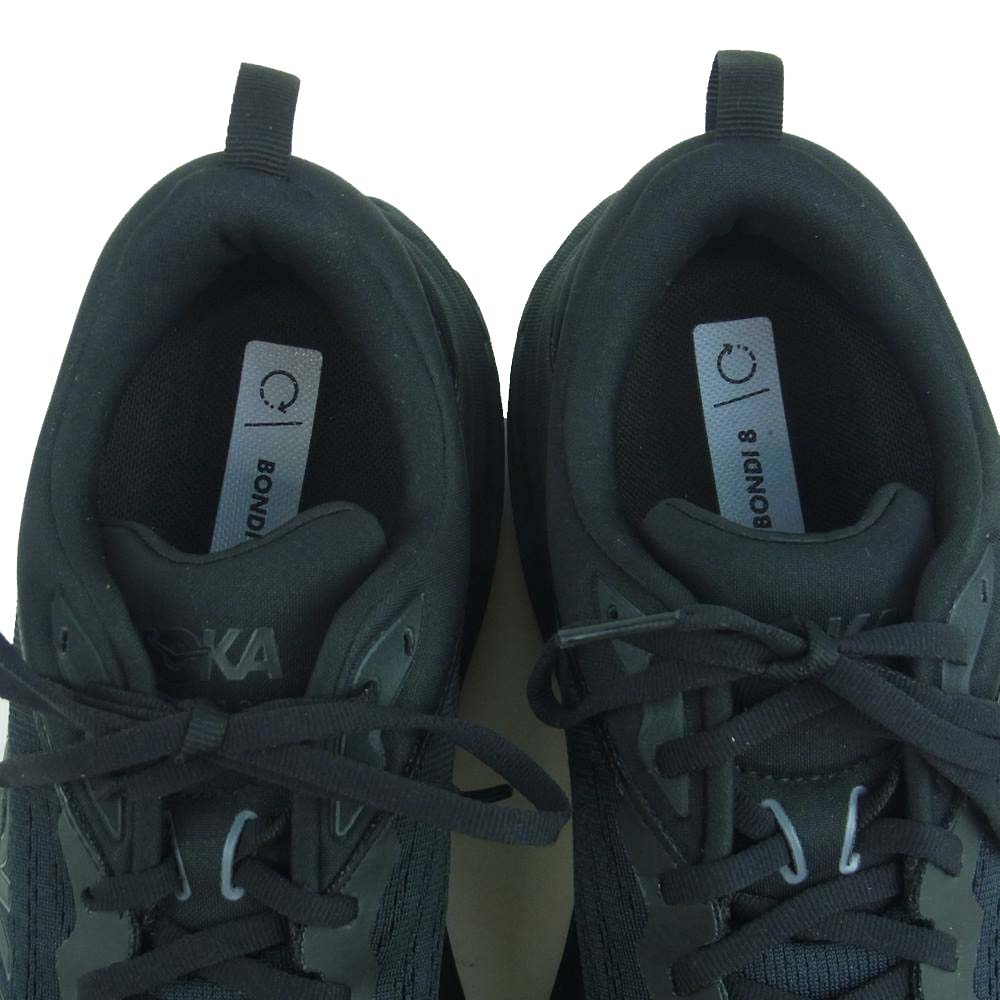 HOKA ONE ONE ホカ オネオネ 1123202 BBLC BONDI 8 ボンダイ ランニング シューズ スニーカー ブラック系 28cm【極上美品】【中古】