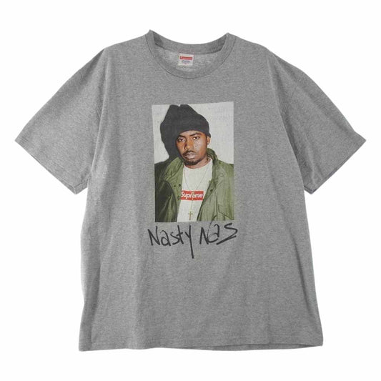 Supreme シュプリーム 17AW nasty nas tee ナスティー ナズ Tシャツ グレー系 M【中古】