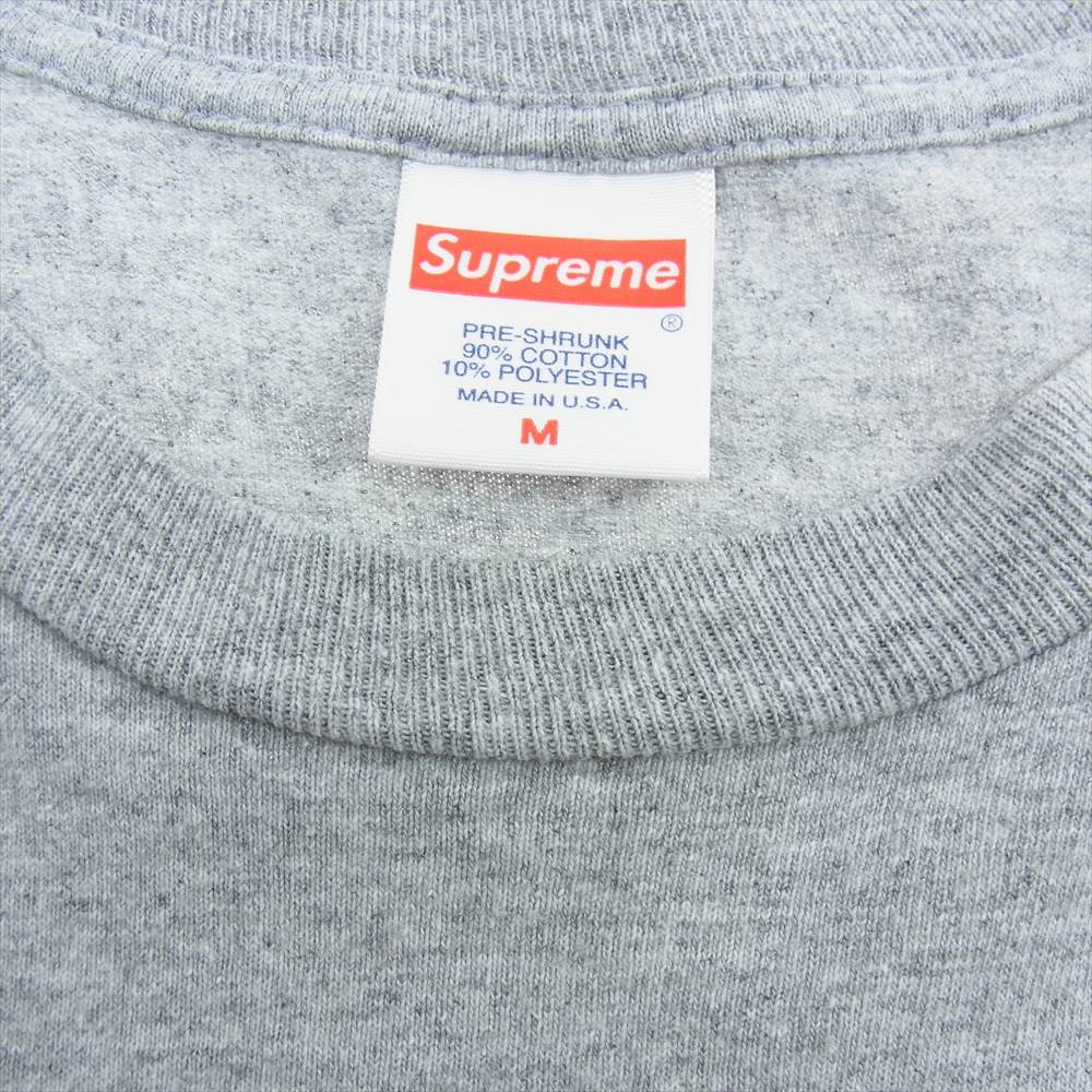 Supreme シュプリーム 17AW nasty nas tee ナスティー ナズ Tシャツ グレー系 M【中古】