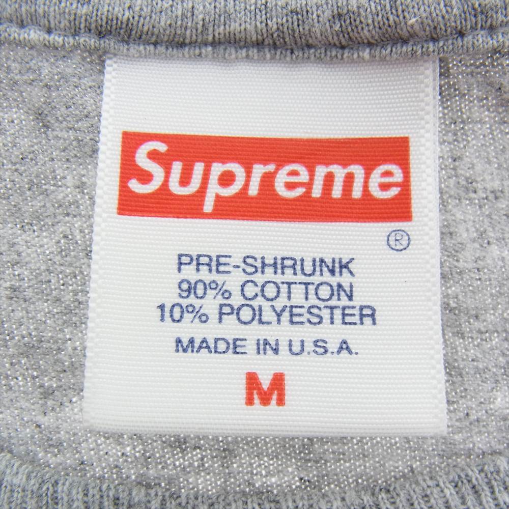 Supreme シュプリーム 17AW nasty nas tee ナスティー ナズ Tシャツ グレー系 M【中古】