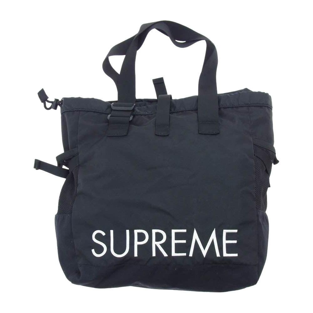 Supreme シュプリーム 20SS NF0A4QT1 ×THE NORTH FACE ノースフェイス TNF Adventure Tote アドベンチャー トートバッグ ブラック系【中古】