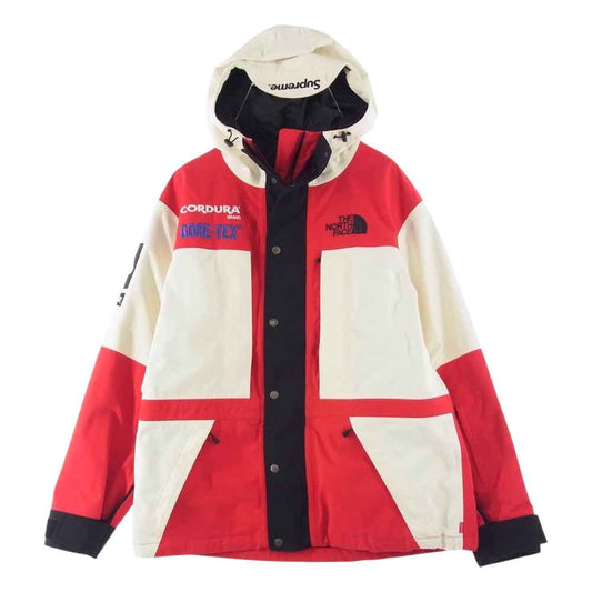 Supreme シュプリーム 18AW NF0A3SDI ×THE NORTH FACE Expedition Jacket Gore-Tex ノースフェイス エクスペディション ジャケット ゴアテックス NP61810I オフホワイト系 レッド系 ブラック系 L【中古】
