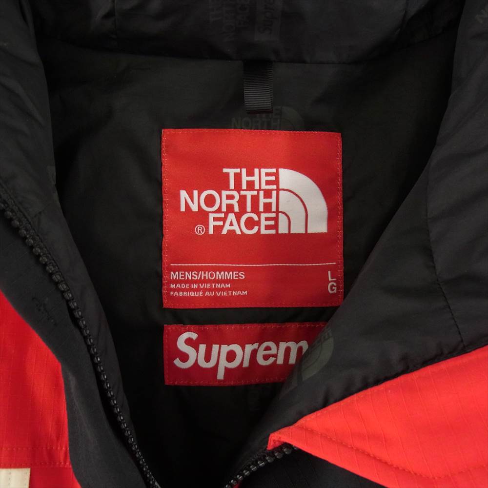 Supreme シュプリーム 18AW NF0A3SDI ×THE NORTH FACE Expedition Jacket Gore-Tex ノースフェイス エクスペディション ジャケット ゴアテックス NP61810I オフホワイト系 レッド系 ブラック系 L【中古】