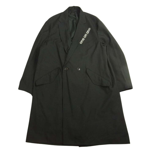 WTAPS ダブルタップス 21AW 212ZUUCD-JKM01S × UNDERCOVER JT / COAT / WOPO. SERGE. チェスターコート オーバーサイズ UC1B9301 ブラック系 L【極上美品】【中古】