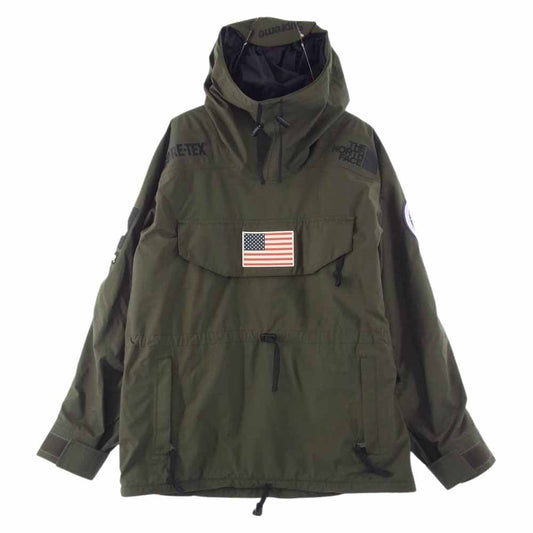 Supreme シュプリーム 17SS NF0A37KB × THE NORTH FACE Trans Antarctica Expedition Gore-Tex Pullover トランス アンタークティカ エクスピディション ゴアテックス プルオーバー  カーキ系 M【中古】