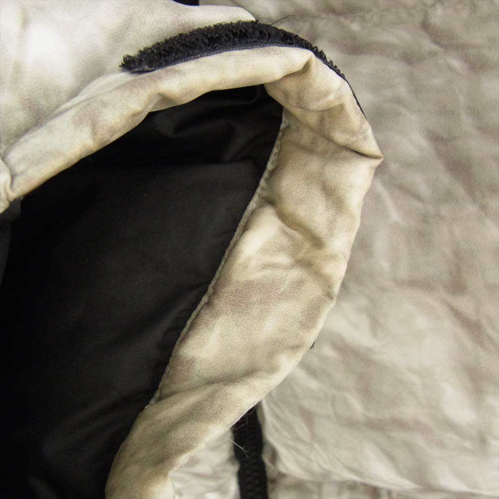 Supreme シュプリーム 19AW NF0A3SDD × THE NORTH FACE Paper Print Nuptse Jacket ノースフェイス ペーパー プリント ヌプシ ジャケット ND91806I ブラック系 グレー系 L【中古】