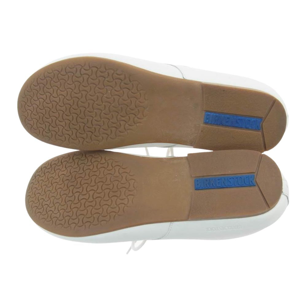 BIRKENSTOCK ビルケンシュトック 1014744 SAUNDERS ソーンダース ナチュラル レザー シューズ ホワイト系 39E【中古】