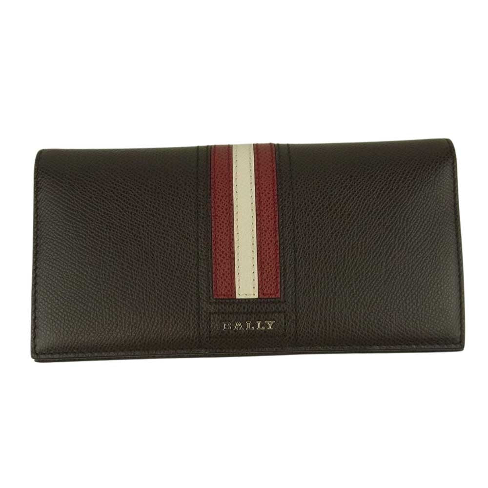 BALLY バリー TALIRO タリロ 二つ折り 長財布 ダークブラウン系【美品】【中古】