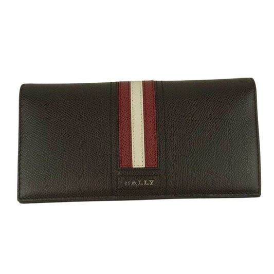 BALLY バリー TALIRO タリロ 二つ折り 長財布 ダークブラウン系【美品】【中古】