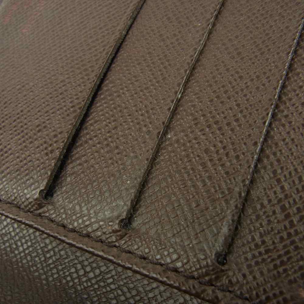 LOUIS VUITTON ルイ・ヴィトン N61675 ダミエ エベヌ ポルトフォイユ マルコ 二つ折り 財布 ブラウン系【中古】