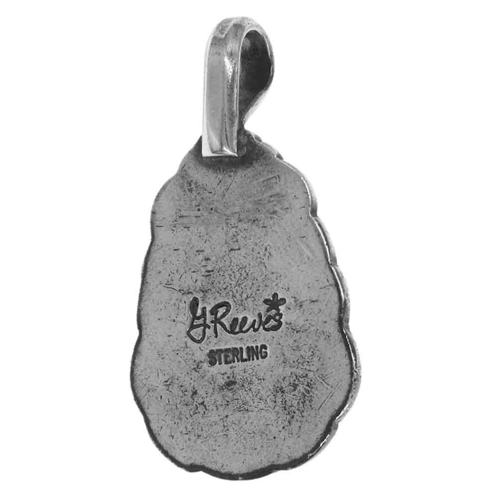 GARY REEVES ゲイリーリーブス Navajo ナバホ族 ターコイズ ペンダントトップ シルバー系【中古】