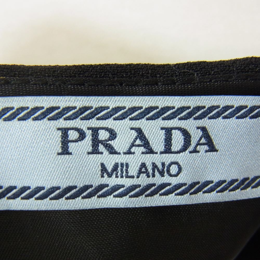 PRADA プラダ P155M R172 1QWP プリント 総柄 スカート イエロー系 40【中古】