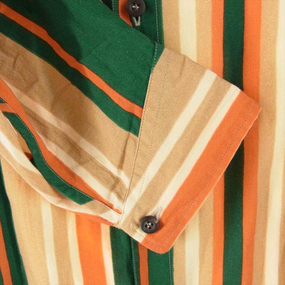 PRADA プラダ 22SS SC567_10EN_F077U_S_221 国内正規品 エメラルドグリーン プリント コットン ショート ジャンプスーツ オレンジ系 グリーン系 ベージュ系 M【中古】