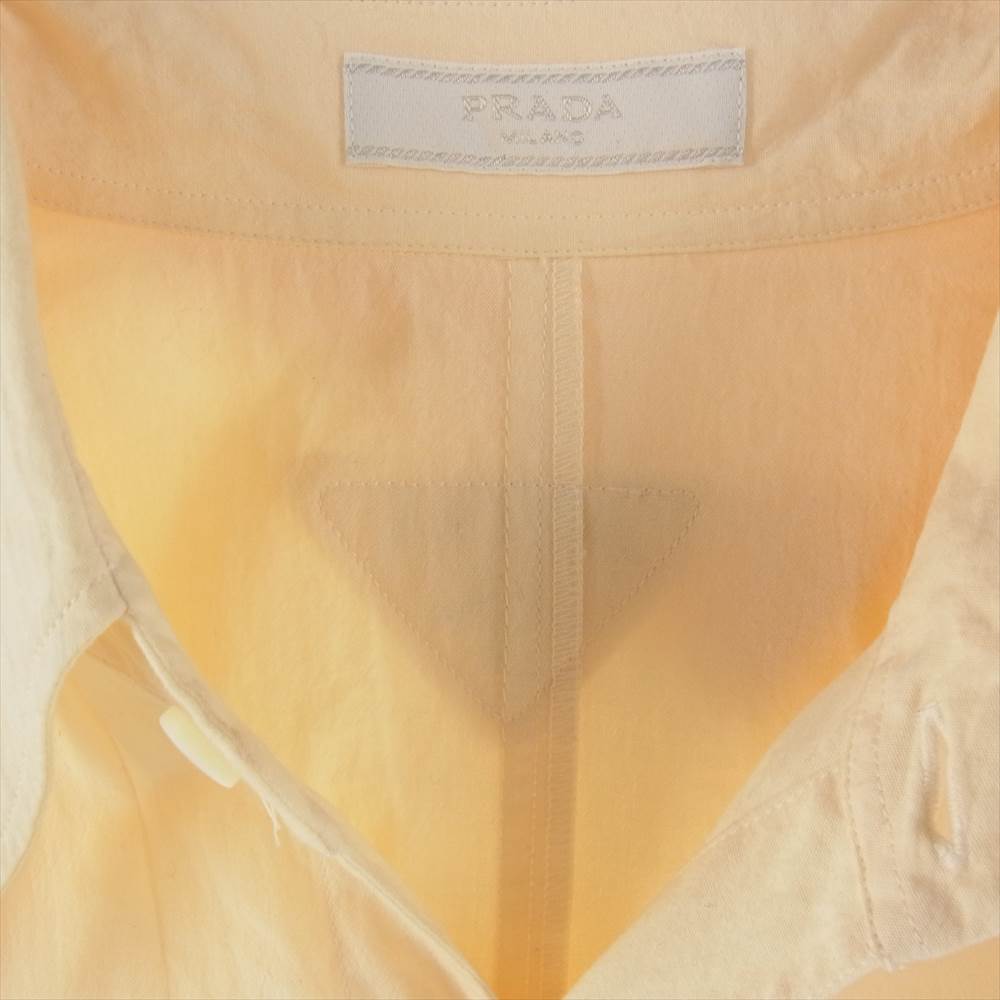 PRADA プラダ 22SS SC567_10HO_F0304_S_221 国内正規品 アイボリー プリント コットン ショート ジャンプスーツ オフホワイト系 M【中古】