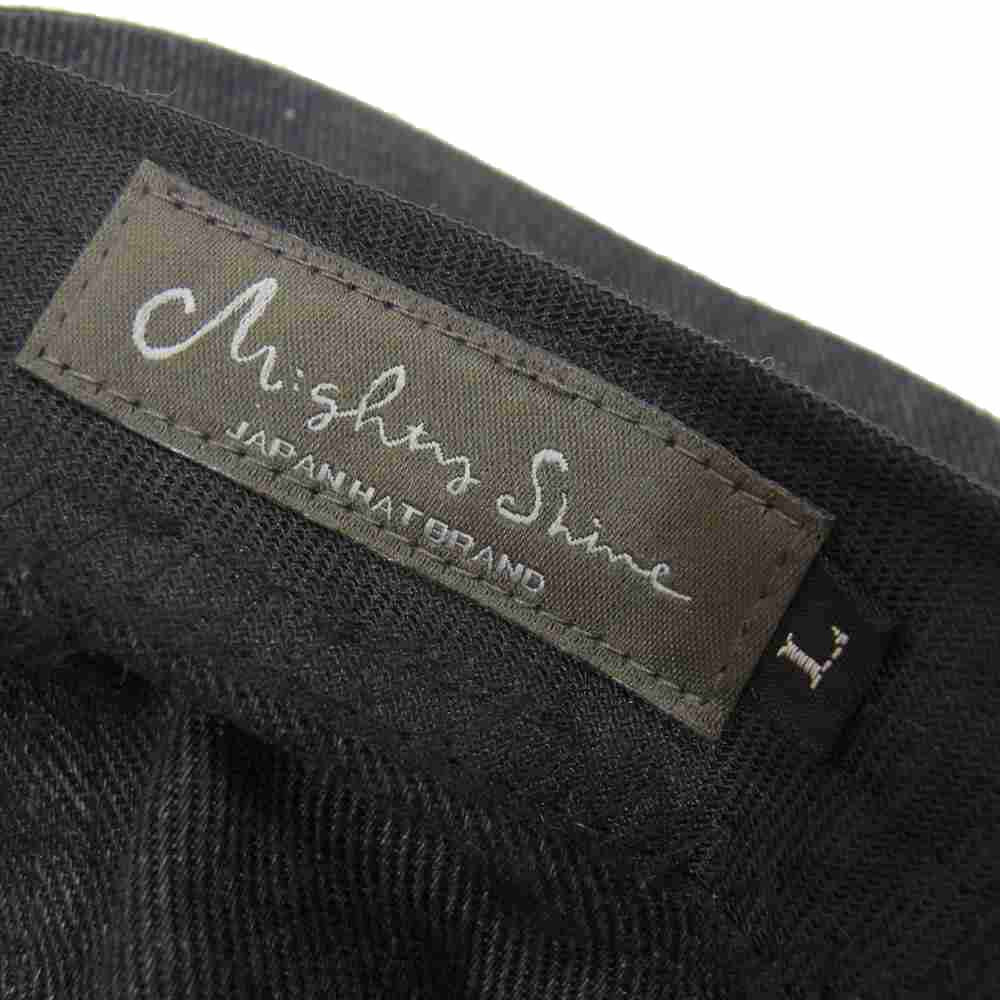 マイティーシャイン Bill hunting cap ビル ハンチング キャップ　ブラック ダークグレー系 L【中古】
