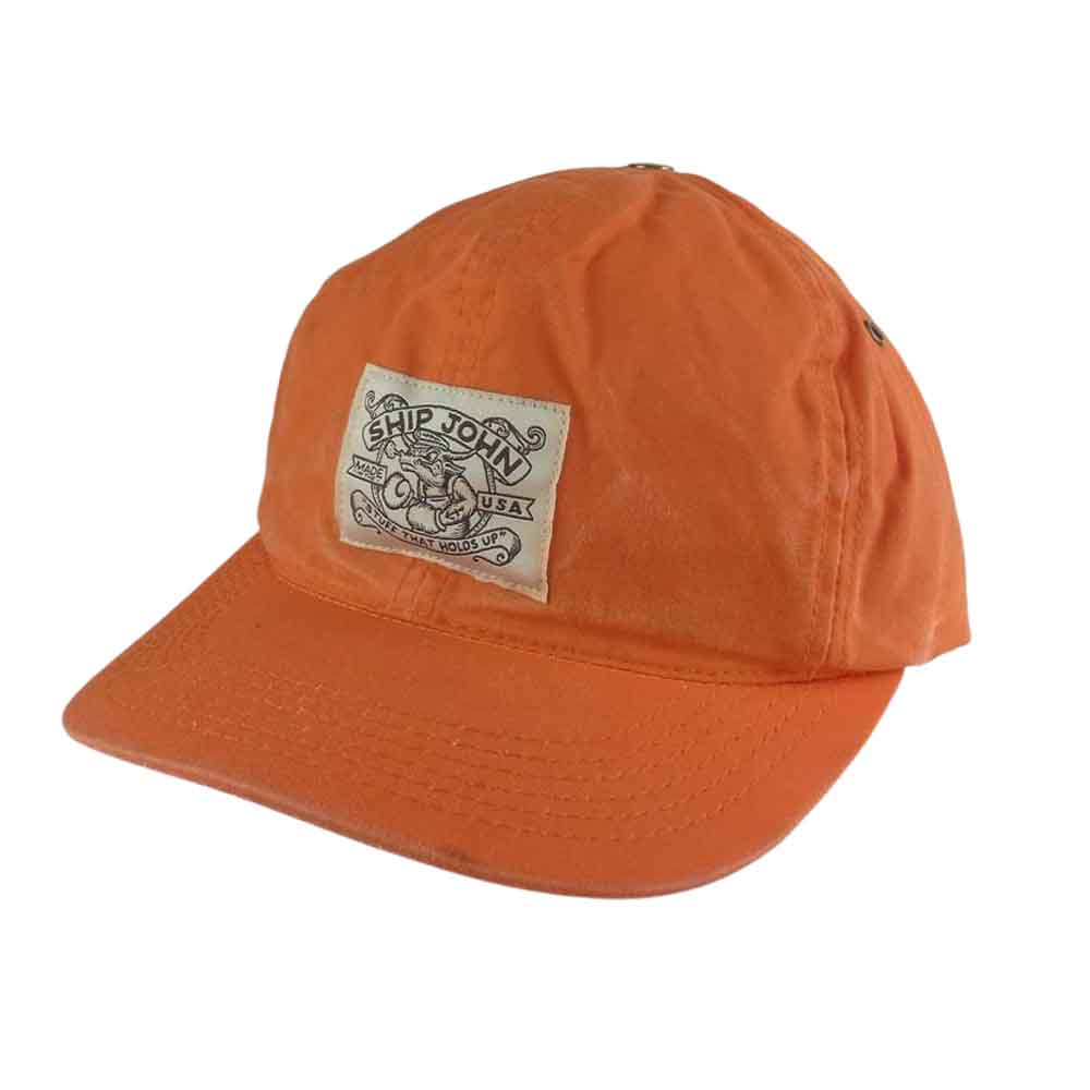 シップ・ジョン WAXED Wills CAP ワックスド ウィルズ キャップ 帽子 オレンジ オレンジ系【中古】