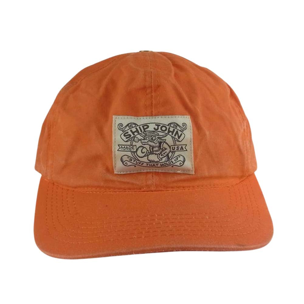 シップ・ジョン WAXED Wills CAP ワックスド ウィルズ キャップ 帽子 オレンジ オレンジ系【中古】