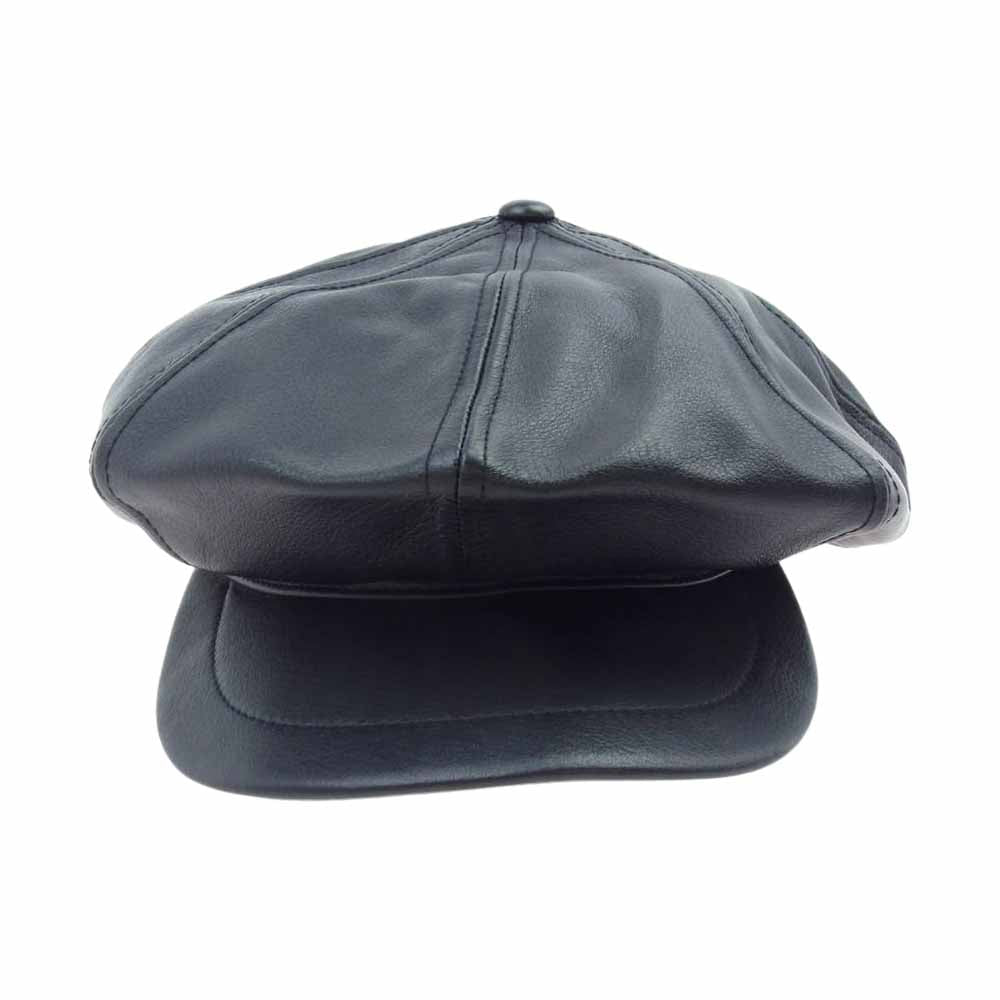 ミスターファットマン Johnny Casquatte Leather ジョニー キャスケット レザー 帽子 ブラック系 L【中古】