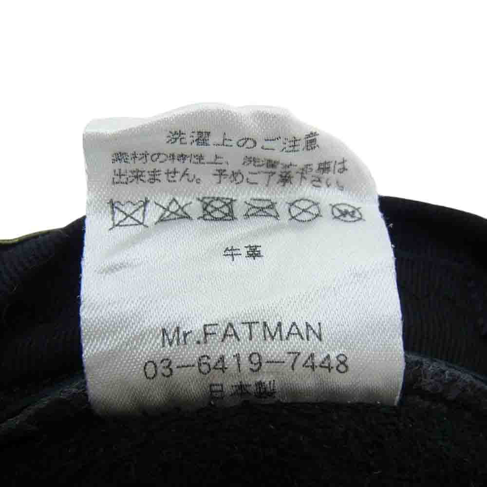 ミスターファットマン Johnny Casquatte Leather ジョニー キャスケット レザー 帽子 ブラック系 L【中古】