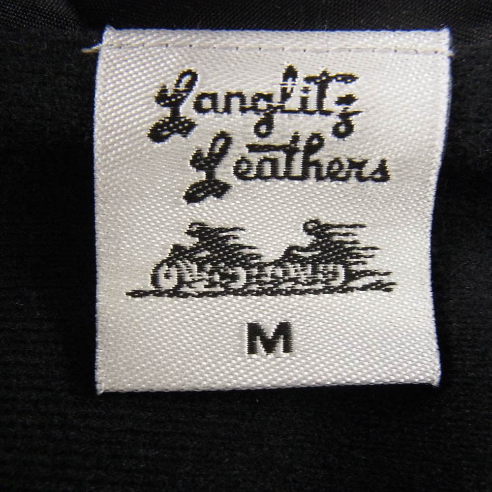 LANGLITZ LEATHERS ラングリッツレザーズ Type130 WIND BREAKER ウィンド ブレーカー ジャケット コーチ ジャケット ブラック系 M【美品】【中古】