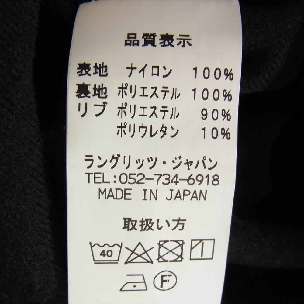 LANGLITZ LEATHERS ラングリッツレザーズ Type130 WIND BREAKER ウィンド ブレーカー ジャケット コーチ ジャケット ブラック系 M【美品】【中古】