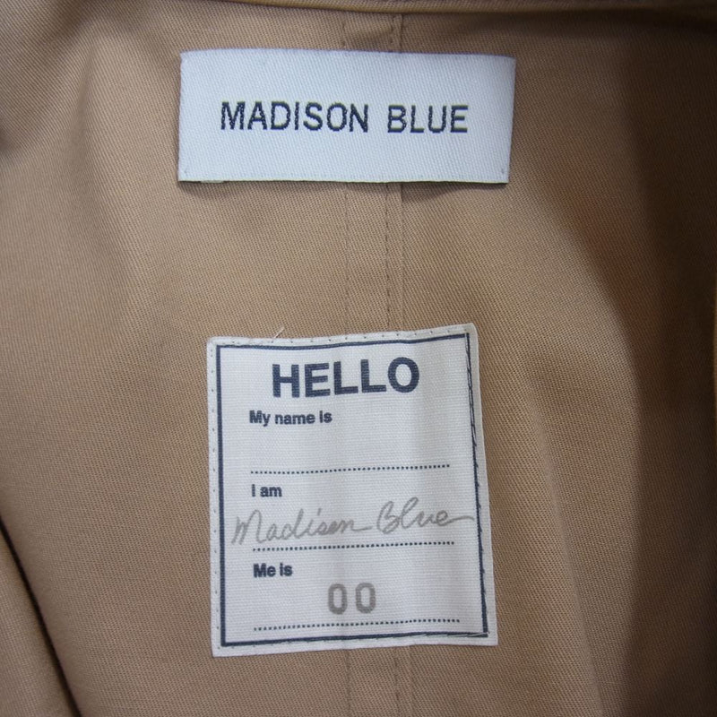 MADISON BLUE マディソンブルー MB151-2001 ROLL TRENCH COAT ロール トレンチ コート ベージュ系 00【中古】