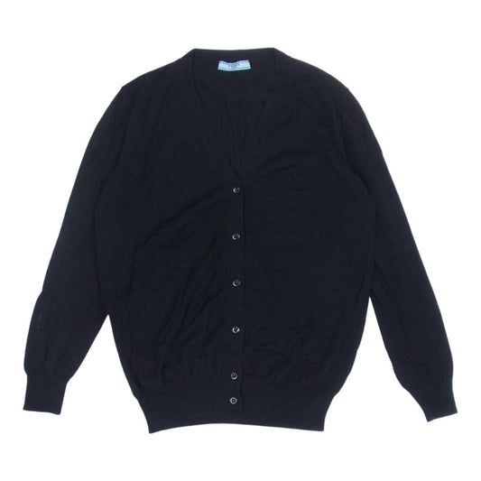 PRADA プラダ ウール カーディガン ブラック系 40【中古】