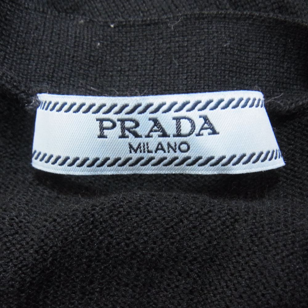 PRADA プラダ ウール カーディガン ブラック系 40【中古】