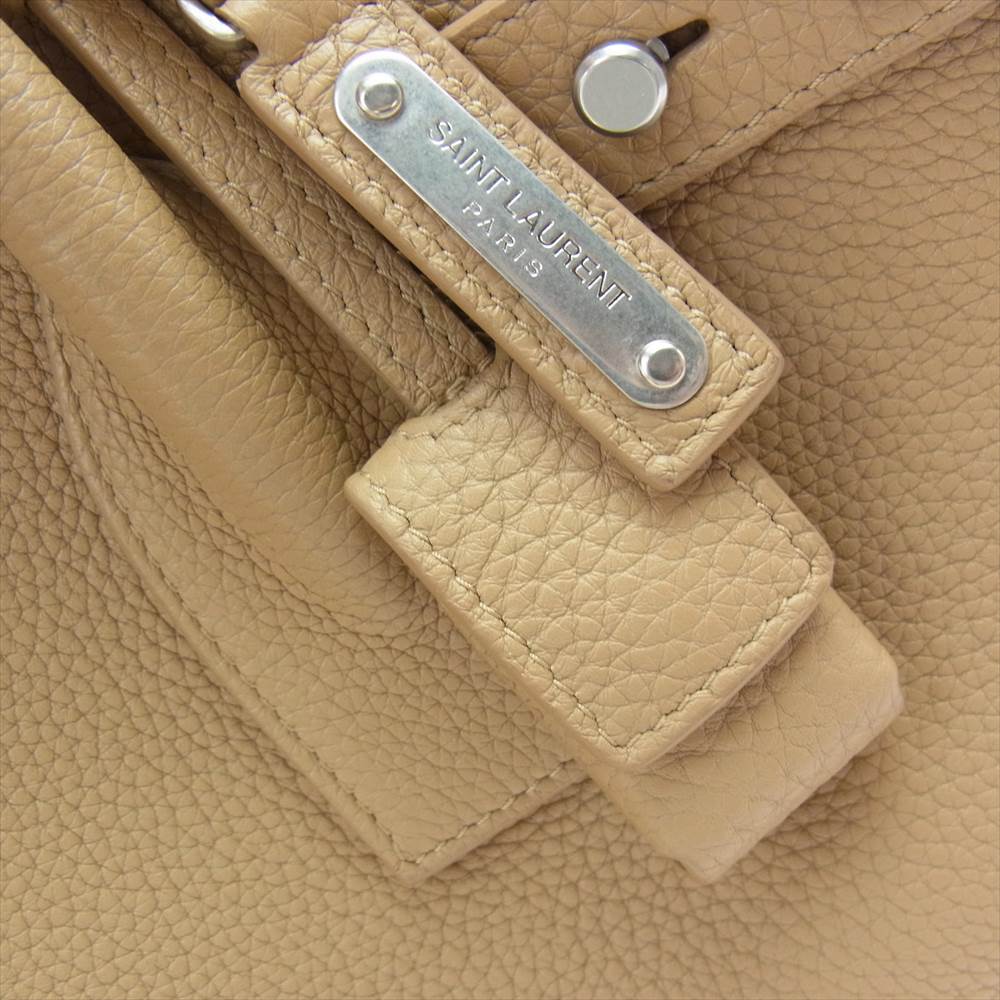 SAINT LAURENT サンローラン 464960 サック ド ジュール スープル バッグ 2WAY ショルダー バッグ ベージュ系【中古】